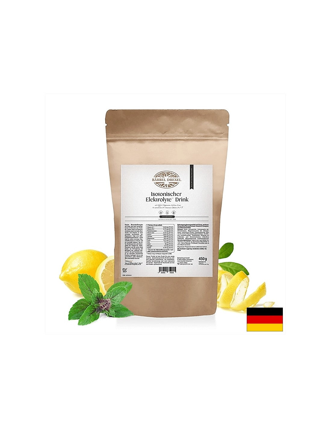 Boisson énergétique électrolyte isotonique - contre la déshydratation et la perte d'électrolyte, 450g, poudre