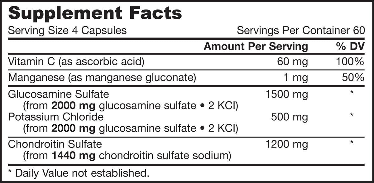 Glucosamine + chondroïtine - 240 каdue