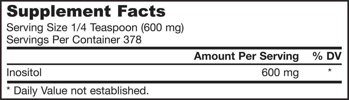 Poudre d'inositol - 227 grammes
