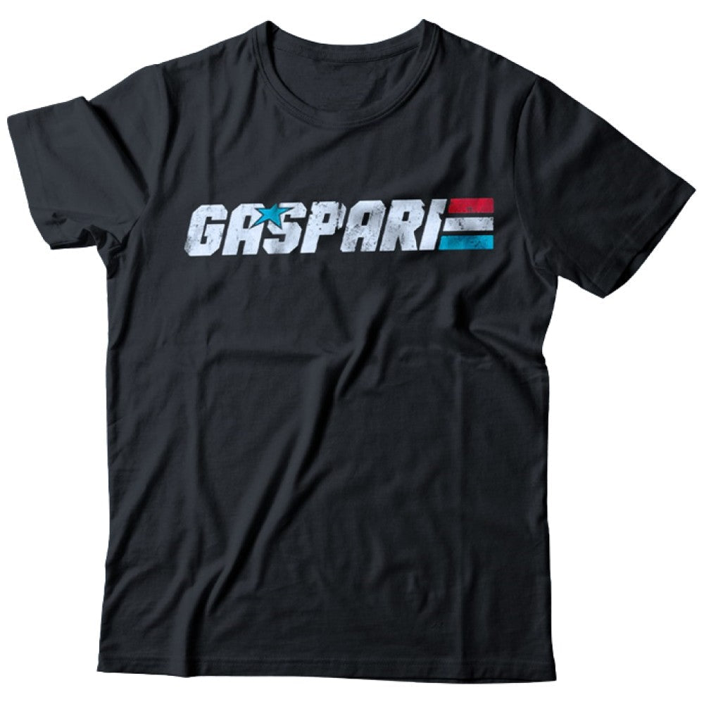 T-shirt/logo blanc Gaspari - noir