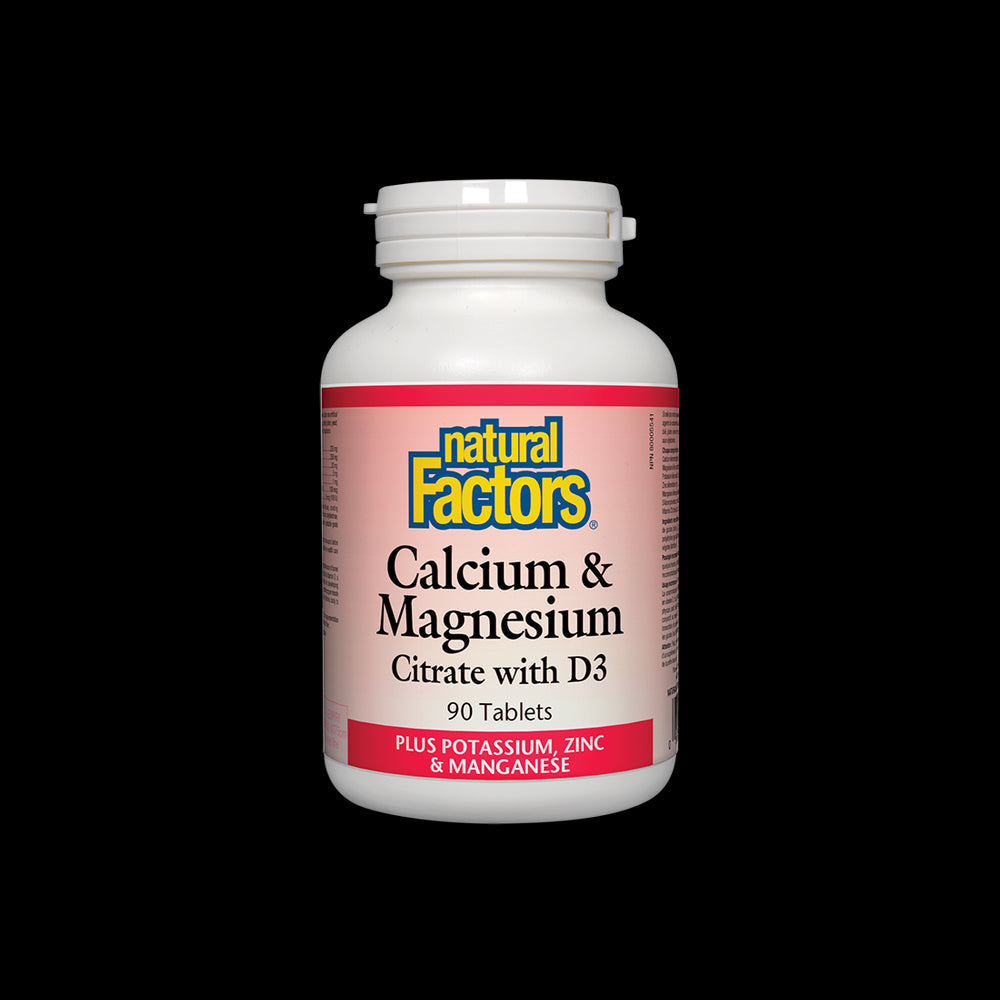 Citrate de calcium et de magnésium avec D3 - 90 comprimés
