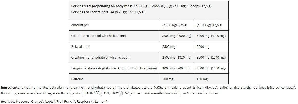 Pompe Black Line/Shaaboom - 17,5 grammes