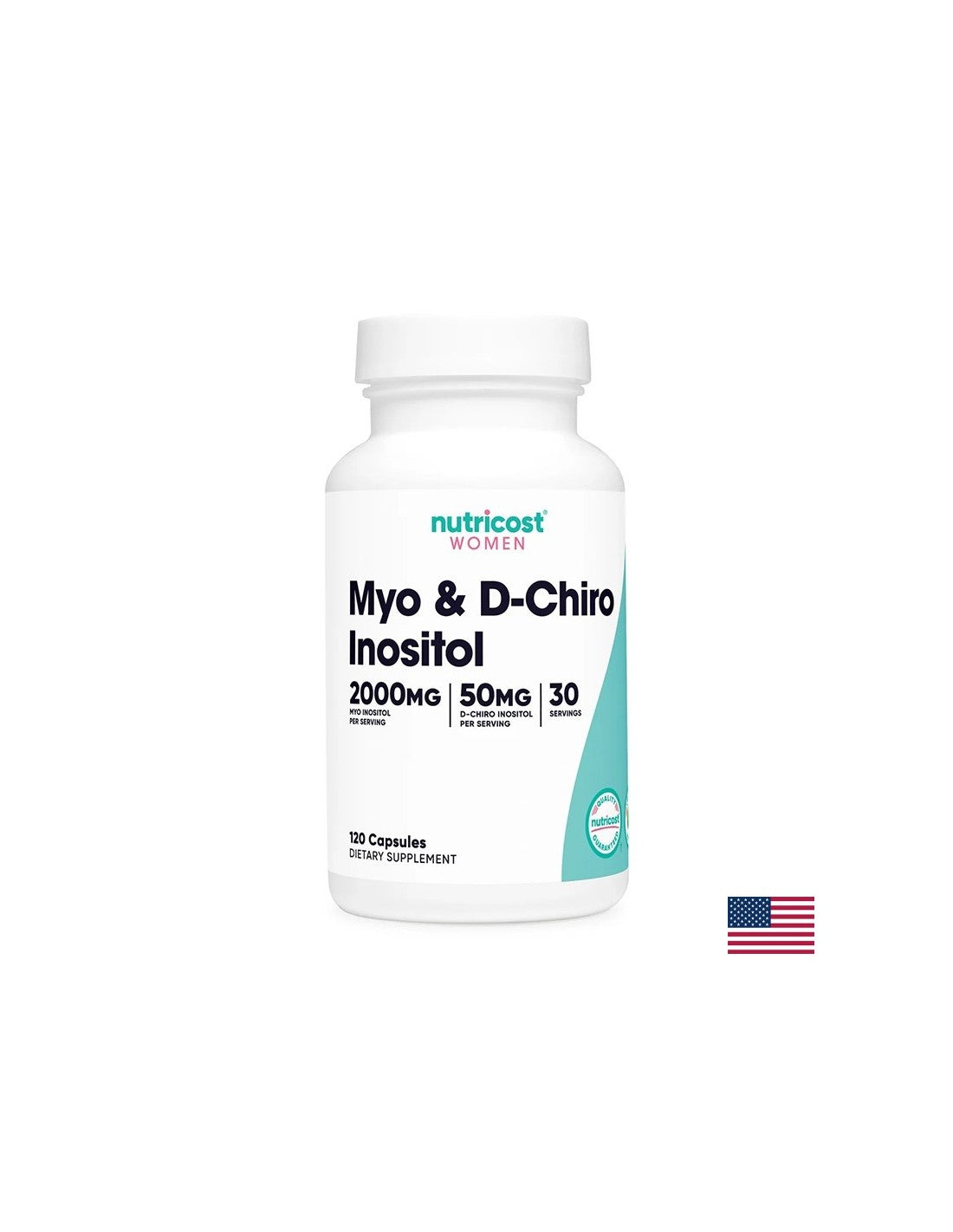 Équilibre hormonal - Myo & D-Chiro Inositol, 120 capsules