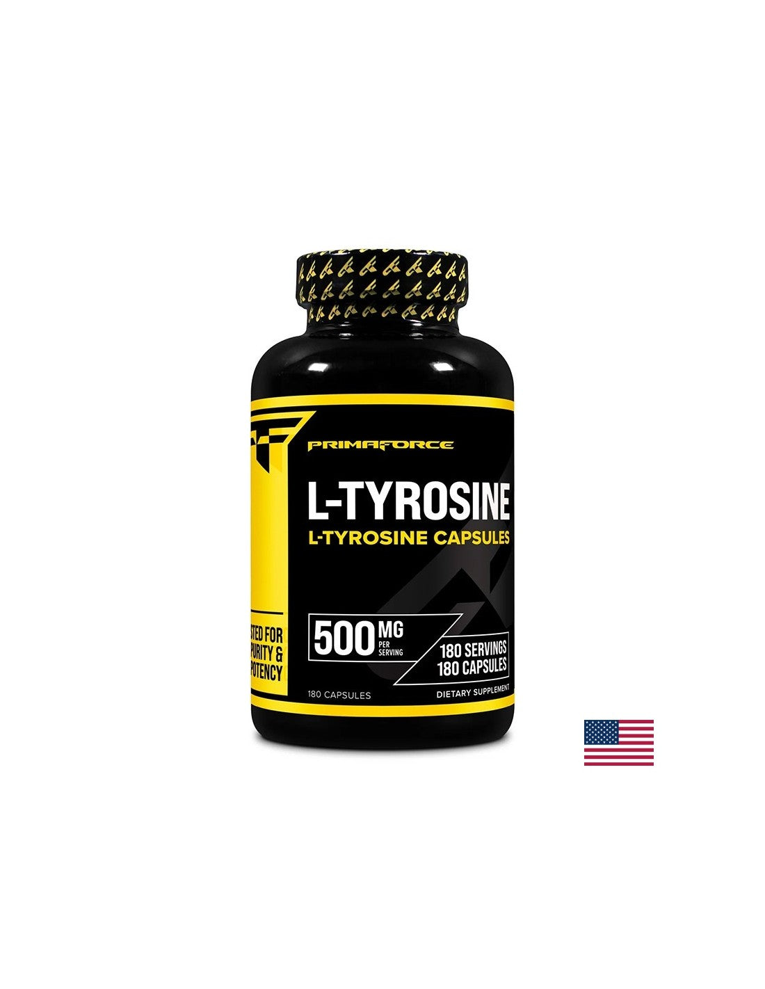 Déséquilibre hormonal - L-tyrosine, 500 mg x 180 capsules