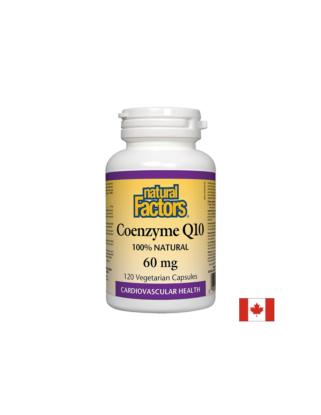 Coenzyme Q10/Coenzyme Q10 60 mg x 120 gélules <tc>Natural Factors</tc>