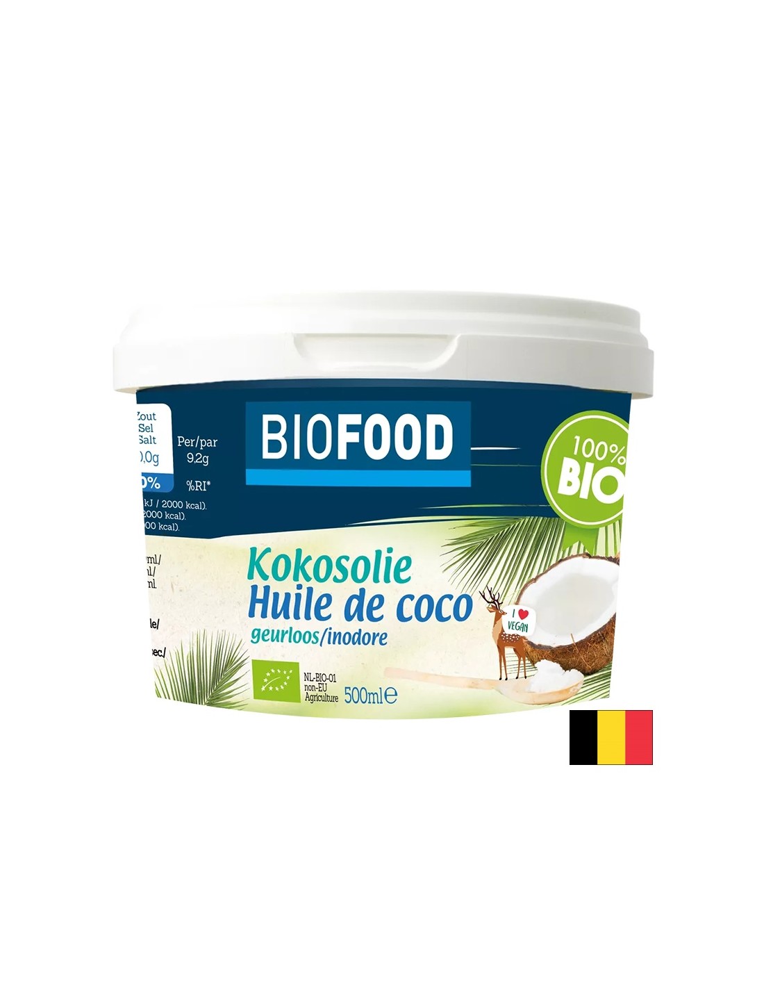Huile de noix de coco, bio, 500 ml