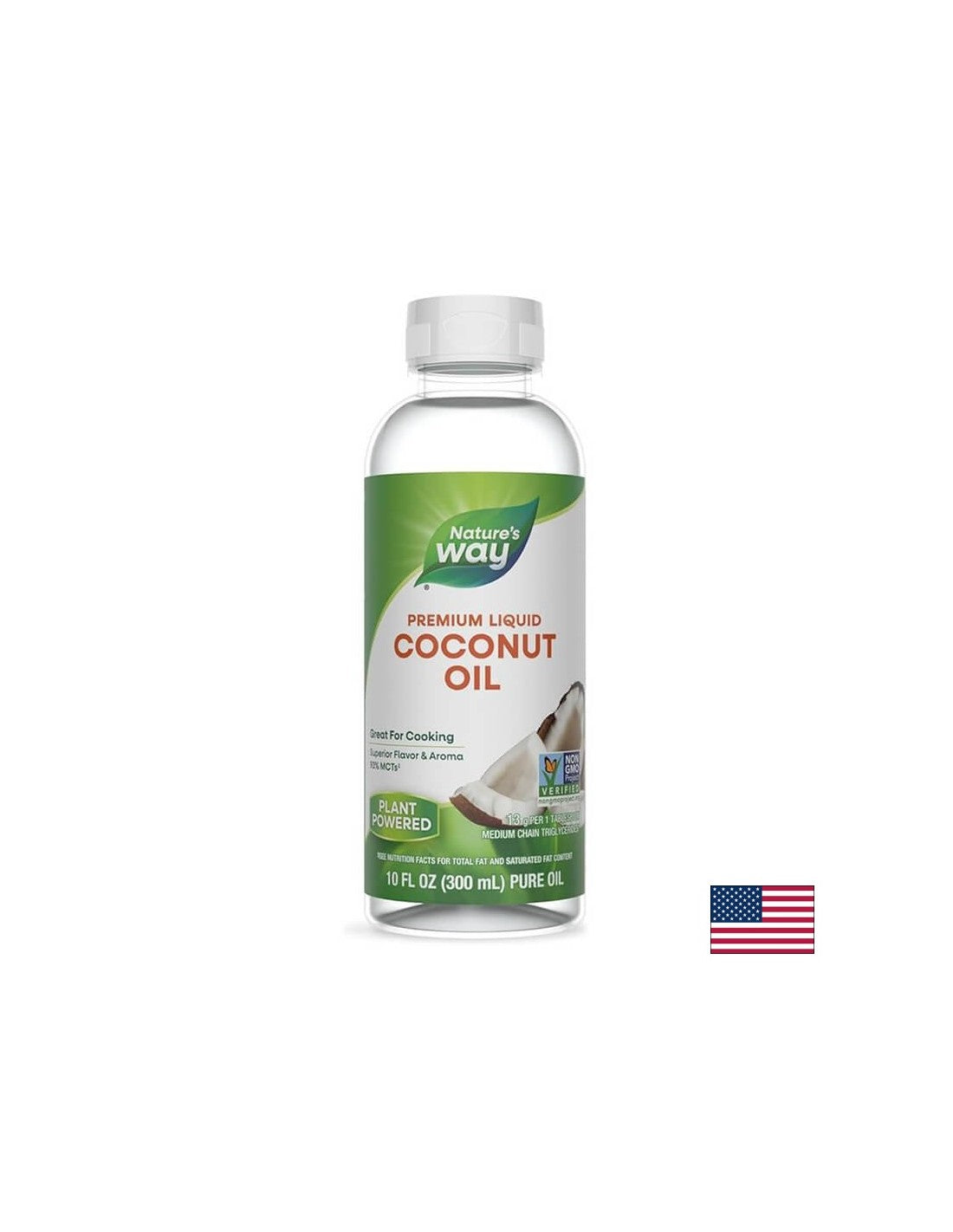 Huile de noix de coco liquide/huile de noix de coco (liquide), 93% MCTS ‡ (acides gras), 300 ml de nature de la nature