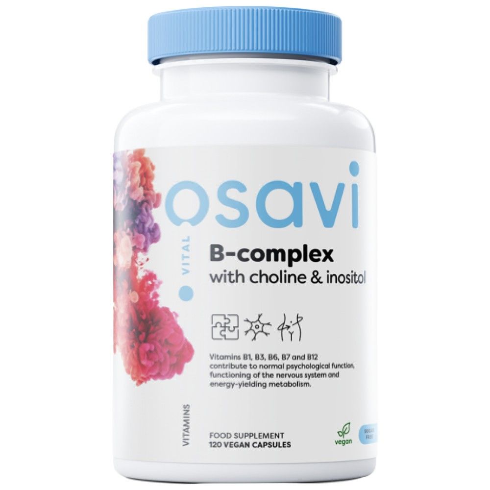 Complexe B avec choline et inositol - 120 capsules