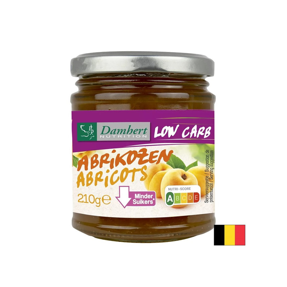 Confiture d'abricot (faible en glucides et sucres), 210 g