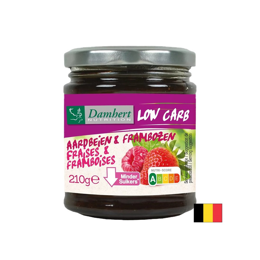 Bail de framboise et de fraise à faible teneur en sucre et en glucides, 210 g