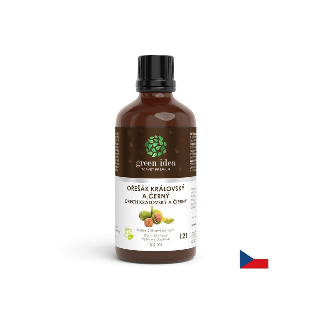 Contrôle de la glycémie et du cholestérol - noix, 50 ml de teinture