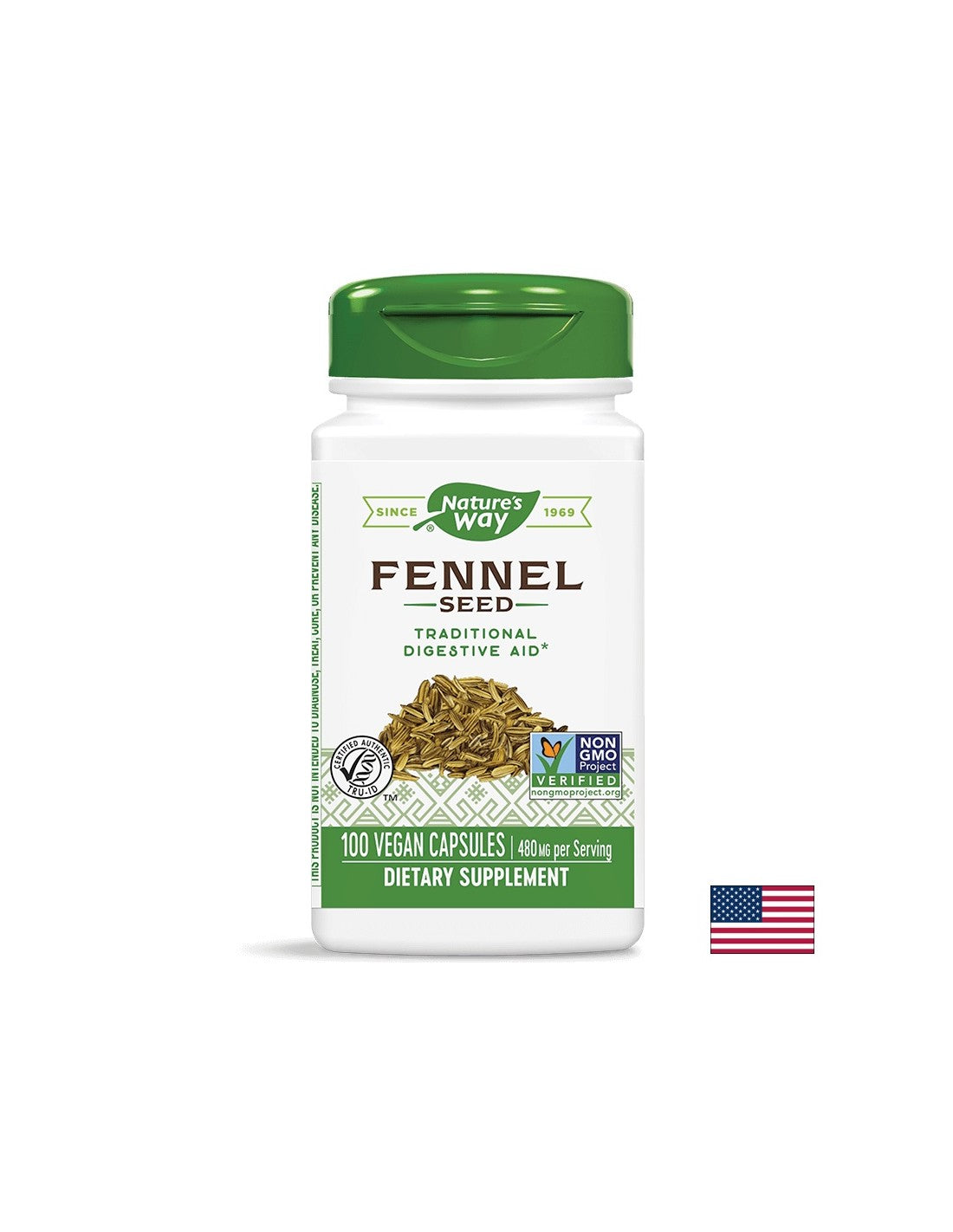 Graine de fenouil 480 mg - 100 capsules