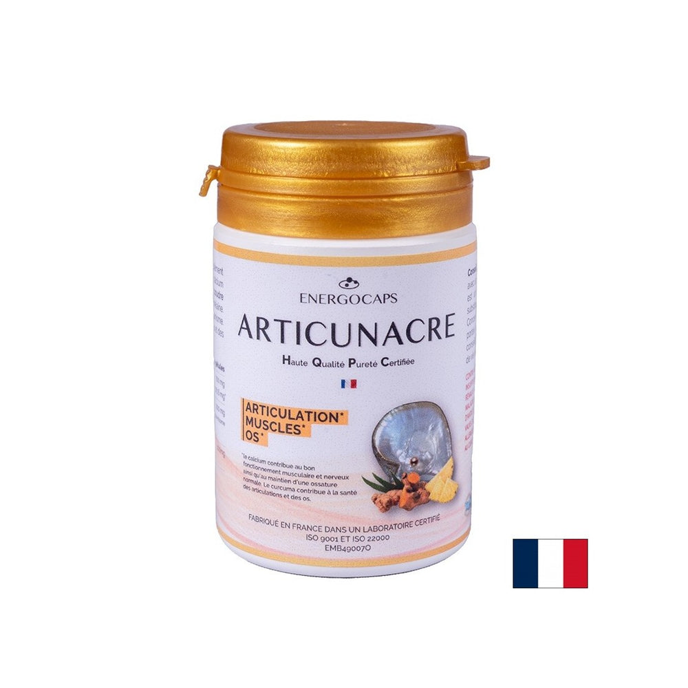 Os et articulations - Mère de l'huître des perles + curcuma et bromélaïne, 60 capsules