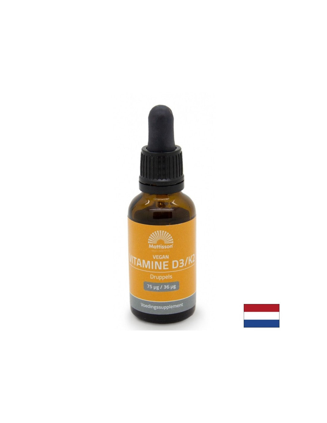 Os et articulations - vitamine D3 (300 UI) + K2 (3,6 µg) végétalien, 25 ml de gouttes