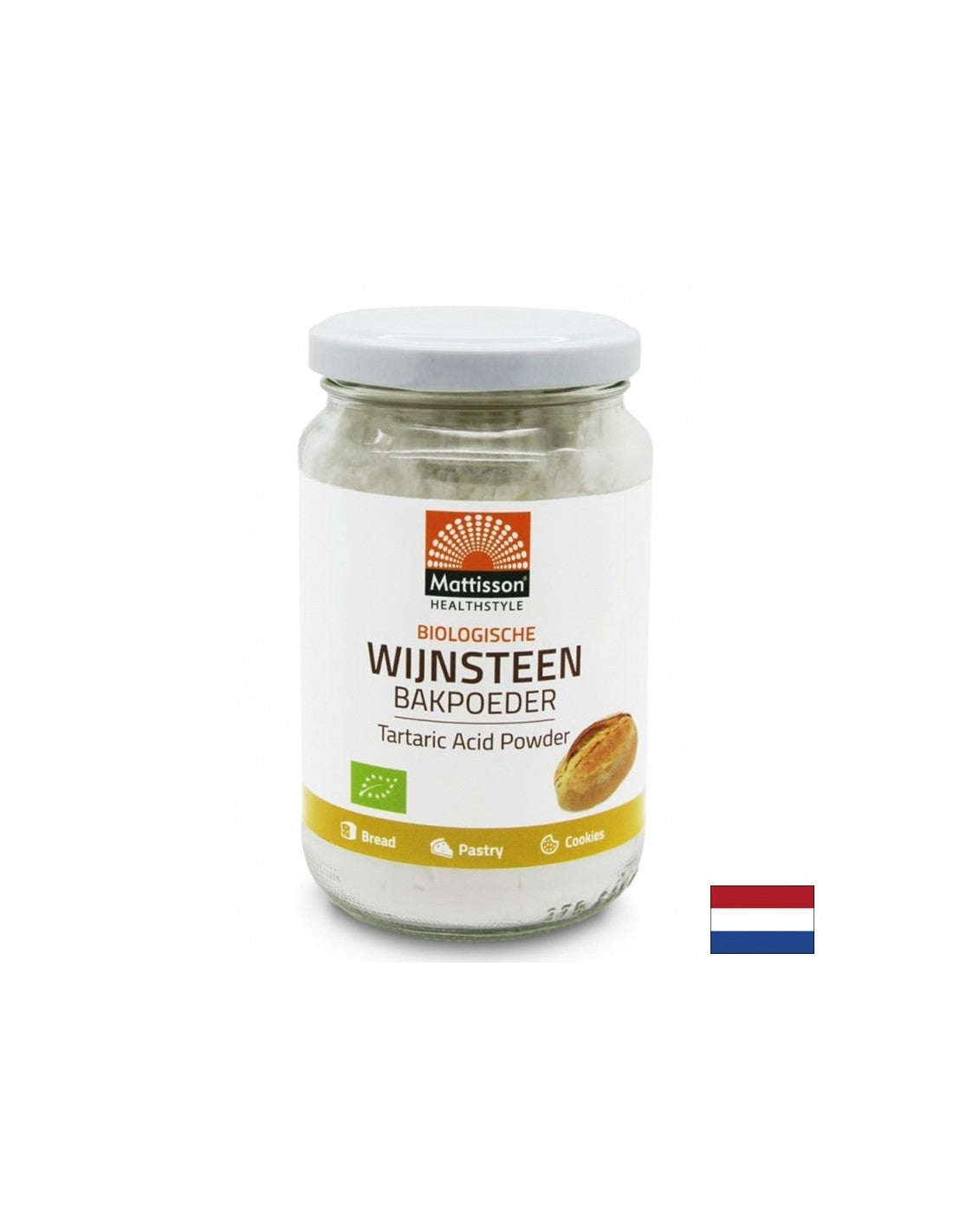 Cremotartar (Bitartrate de potassium) Bio, 180 g de poudre