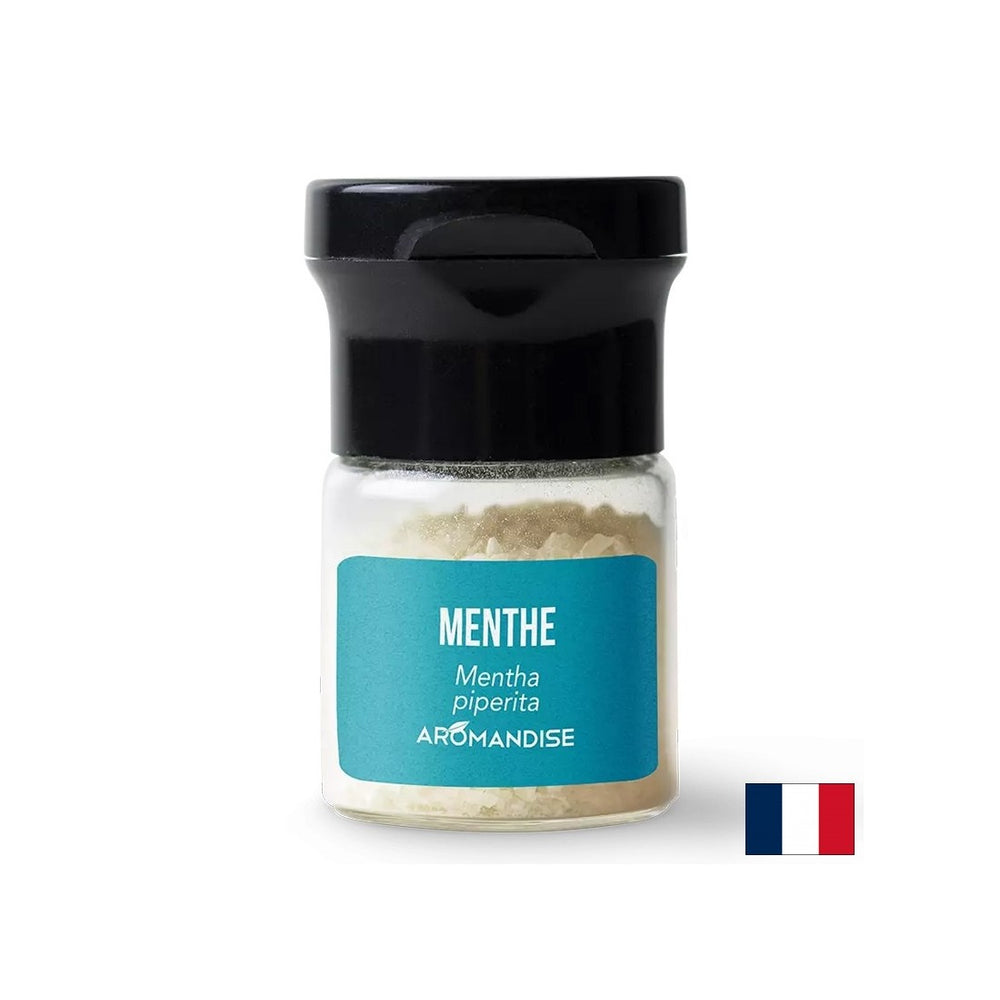 Crystals d'huile essentielle de menthe poivrée (culinaire) - pour les plats aromatisés, sauces, boissons, 10 g