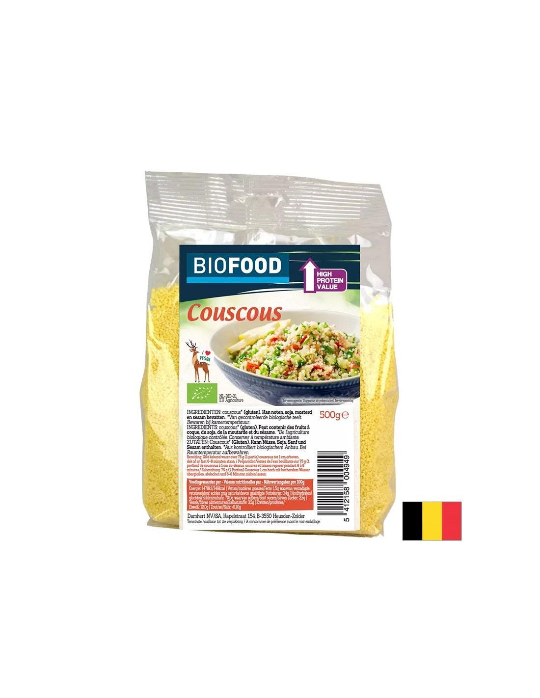Couscous, bio, 500 g
