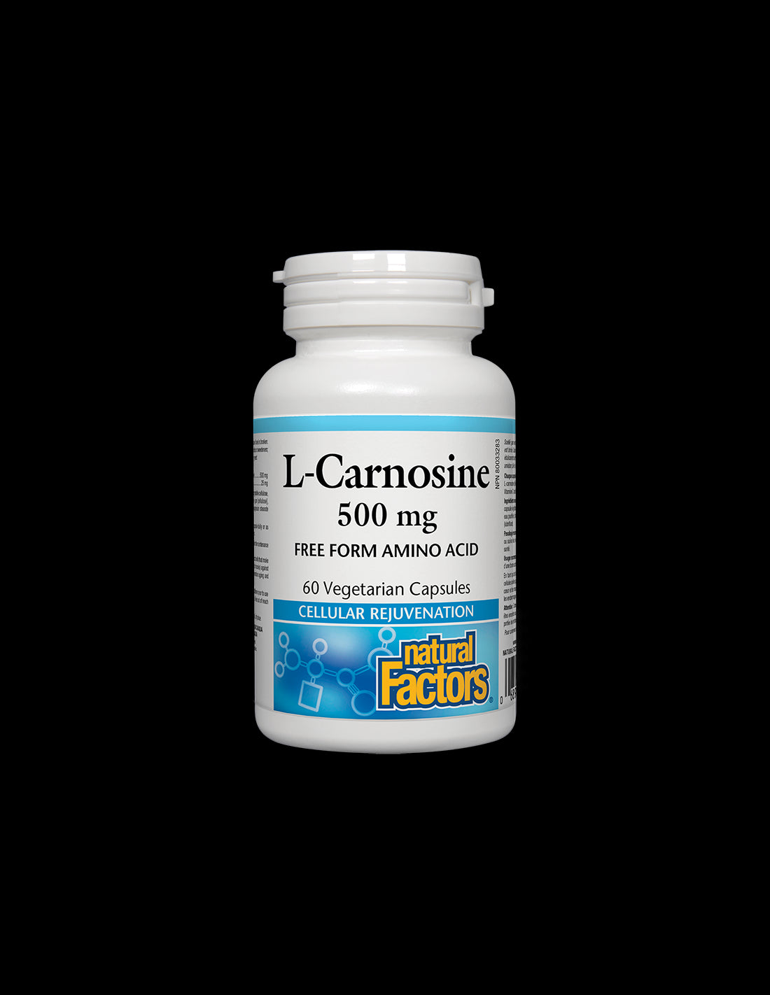 L-Carnosine/ L-Carnosine 500 mg x 60 capsules Natural Factors - Nutra Best Europe