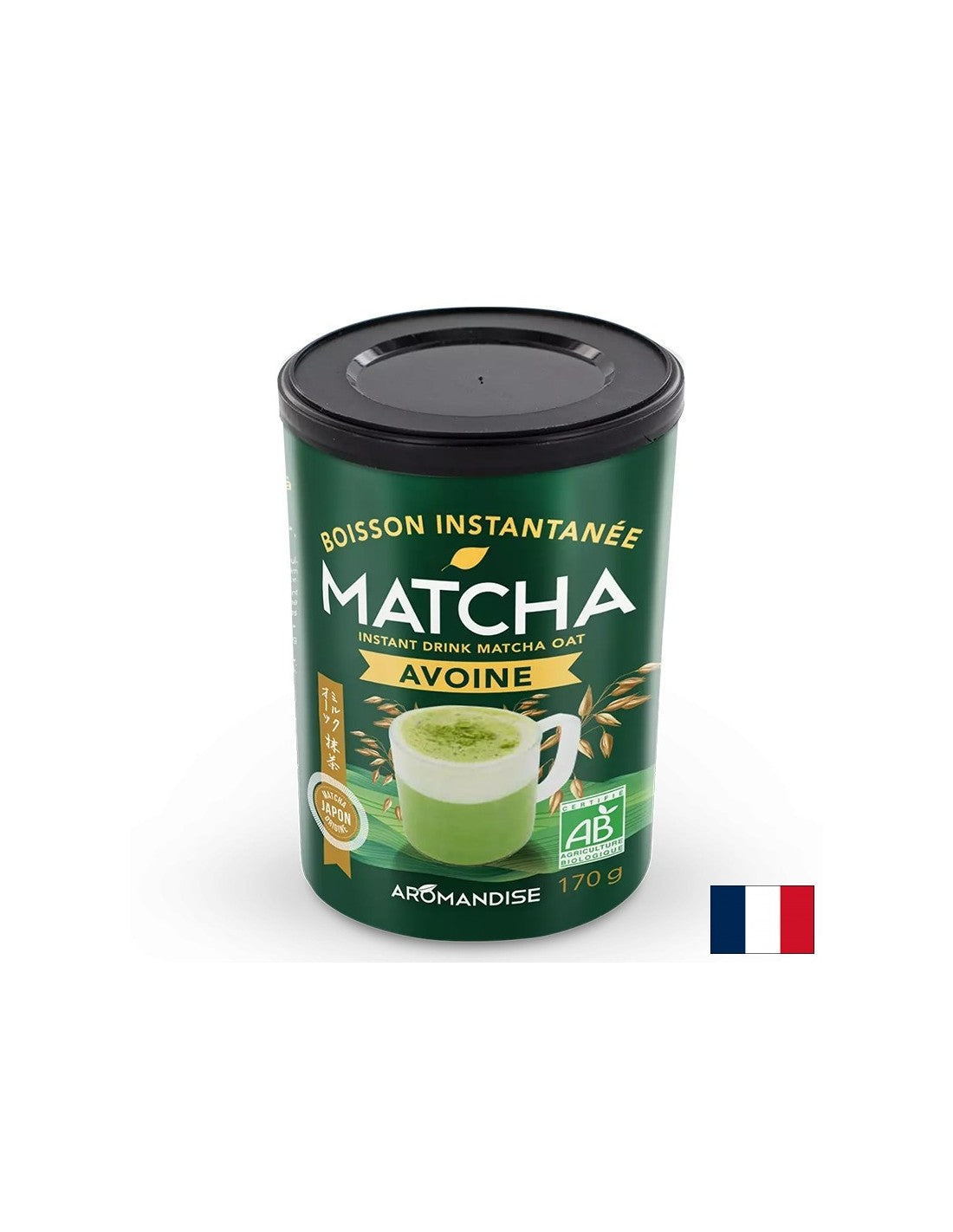 Matcha et avoine - boisson tonique, 170 g, poudre