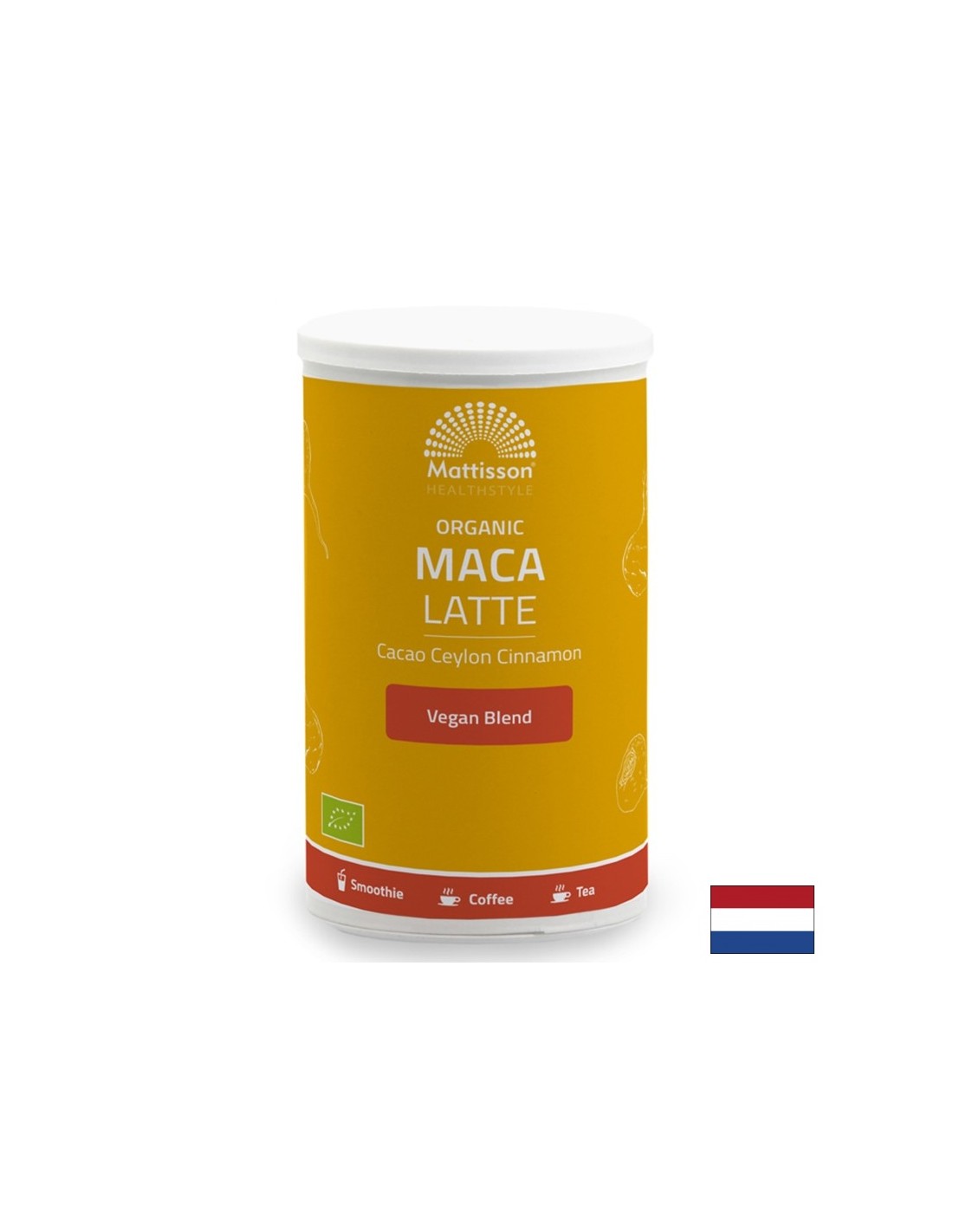 Latte avec cacao, maca, lucuma et ceylan cannelle organique, 160 g, poudre