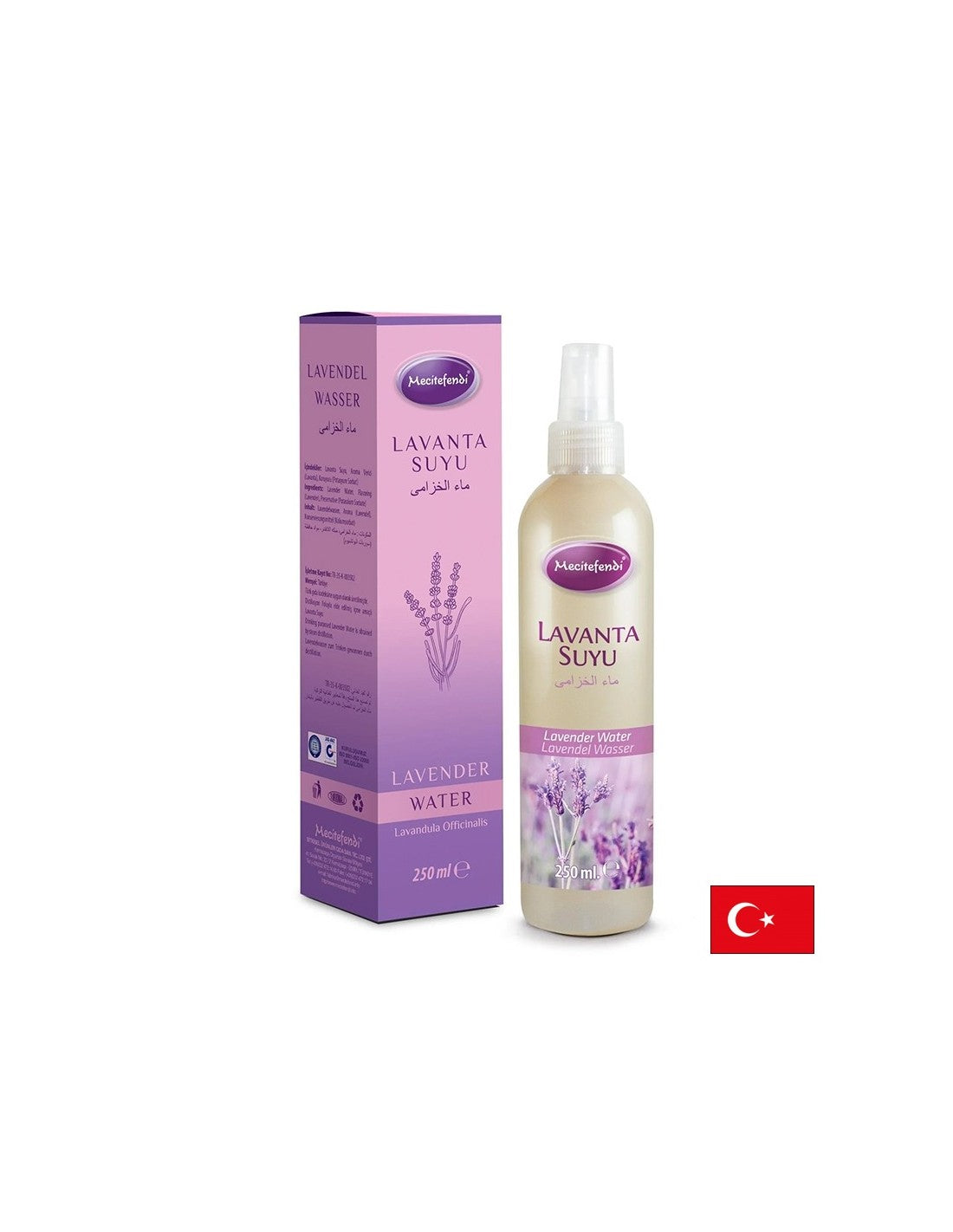 Lavande Eau aromatique - soins de la peau et des cheveux, 250 ml