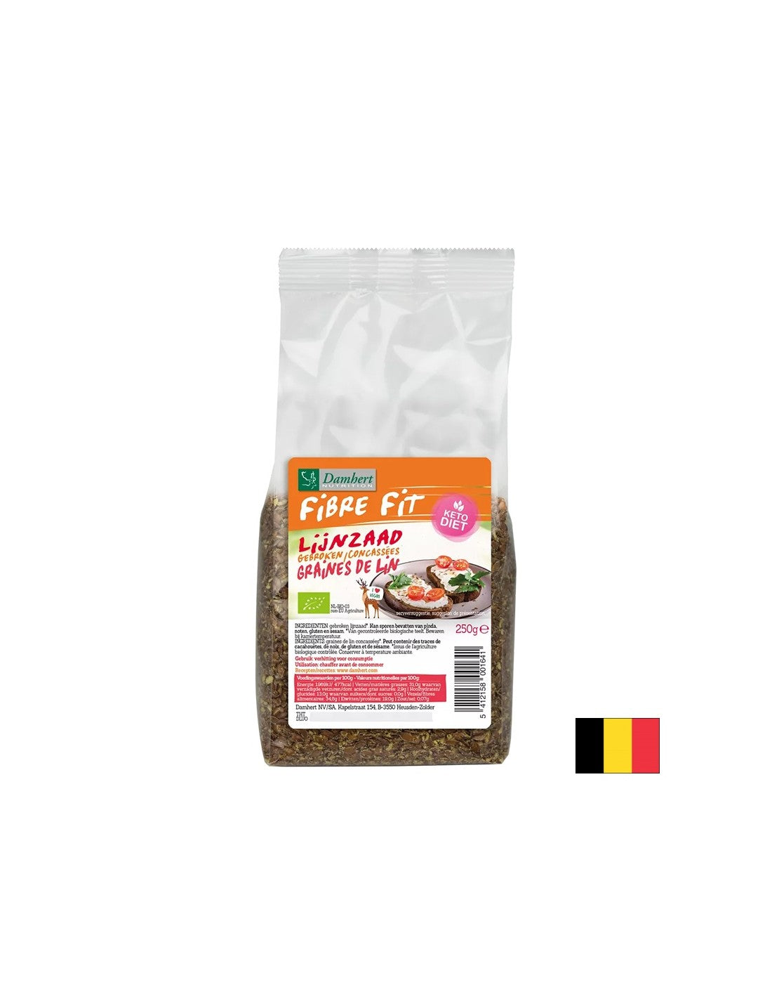 Bio de graines de lin écrasée, 250 g