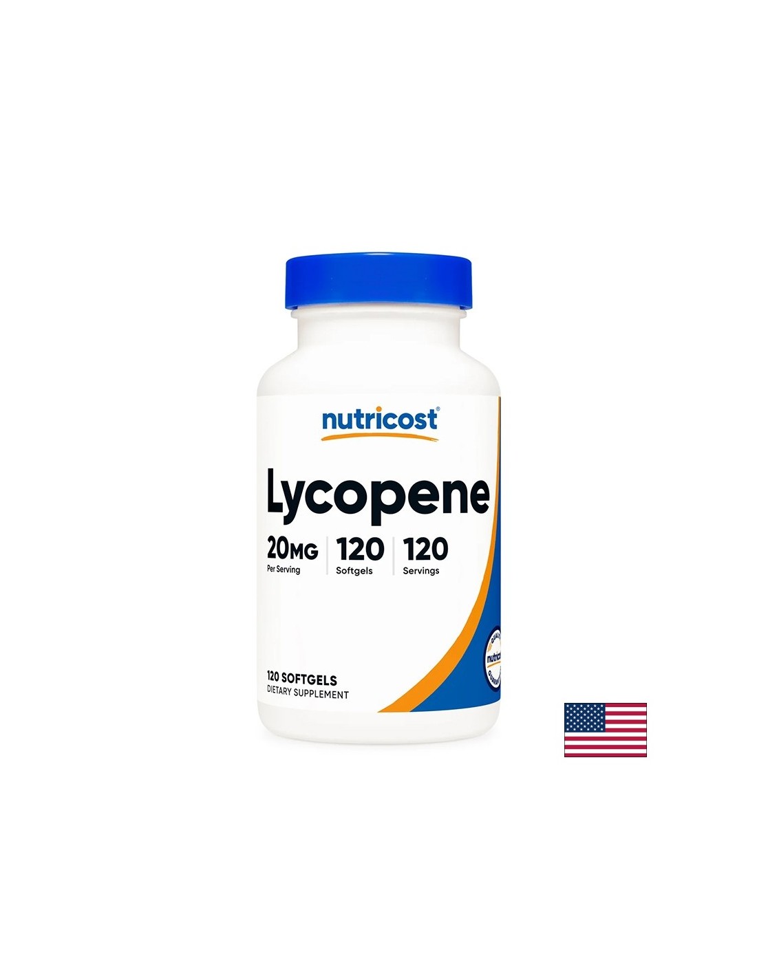 Lycopène et vitamine E - protection cellulaire et activité antioxydante, 20 mg x 120 capsules softgel