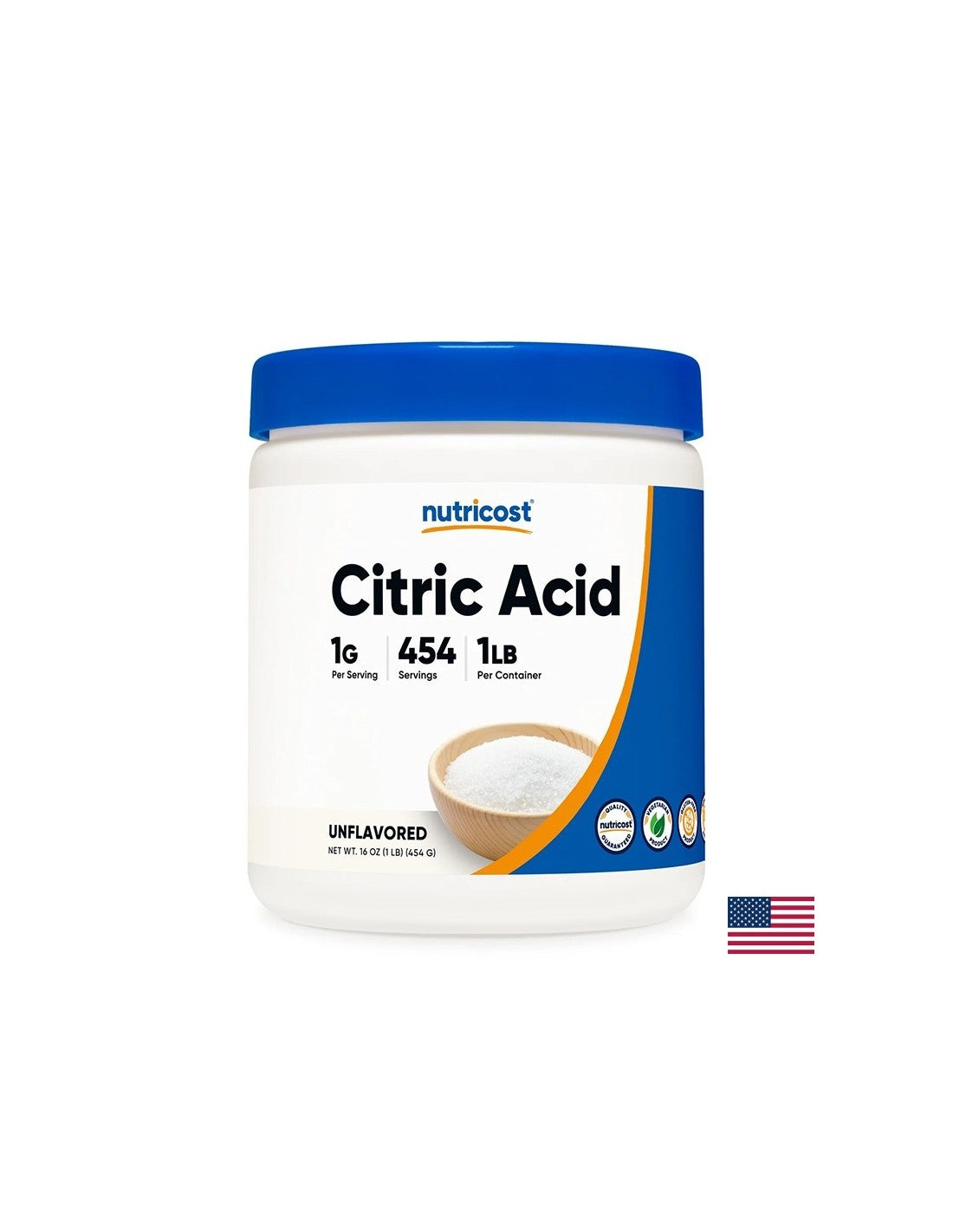 Acide citrique - pour la cuisson et la mise en conserve, 454 g, poudre