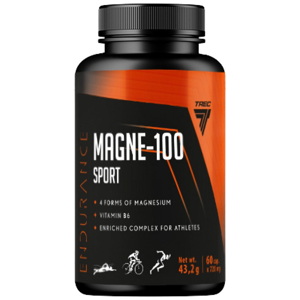 MAGNE 100 SPORT Endurance | Complexe de magnésium enrichi - 60 capsules