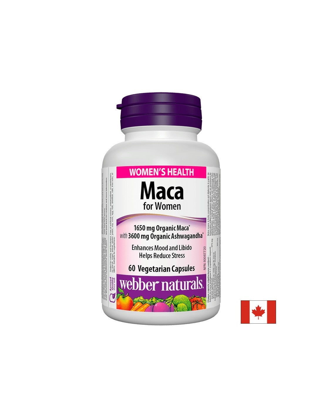 Maca pour femmes x 60 capsules <tc>Webber Naturals</tc>