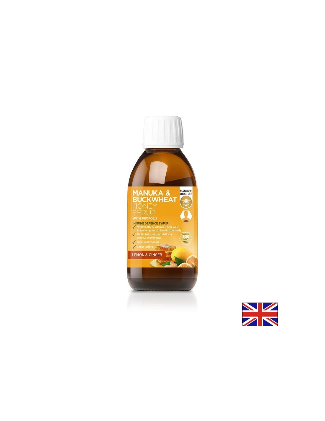 Sirop de miel de sarrasin Manuka avec propolis (Sirop de miel de sarrasin Manuka avec propolis/Immunité forte, 200 ml