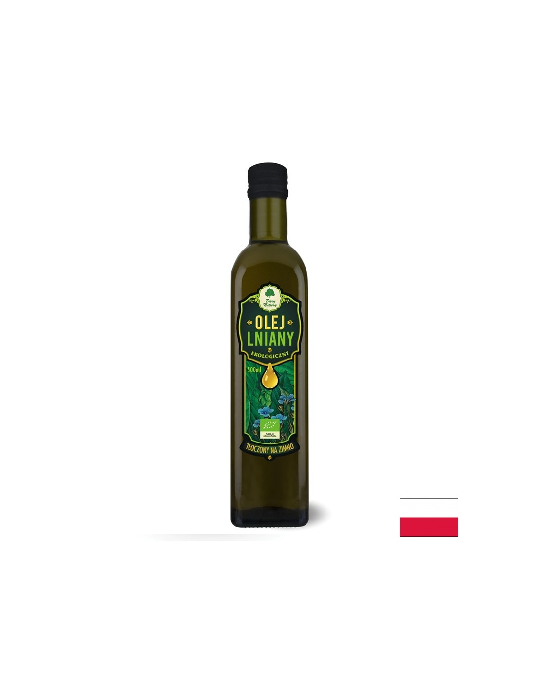 Huile de lin bio, 500 ml