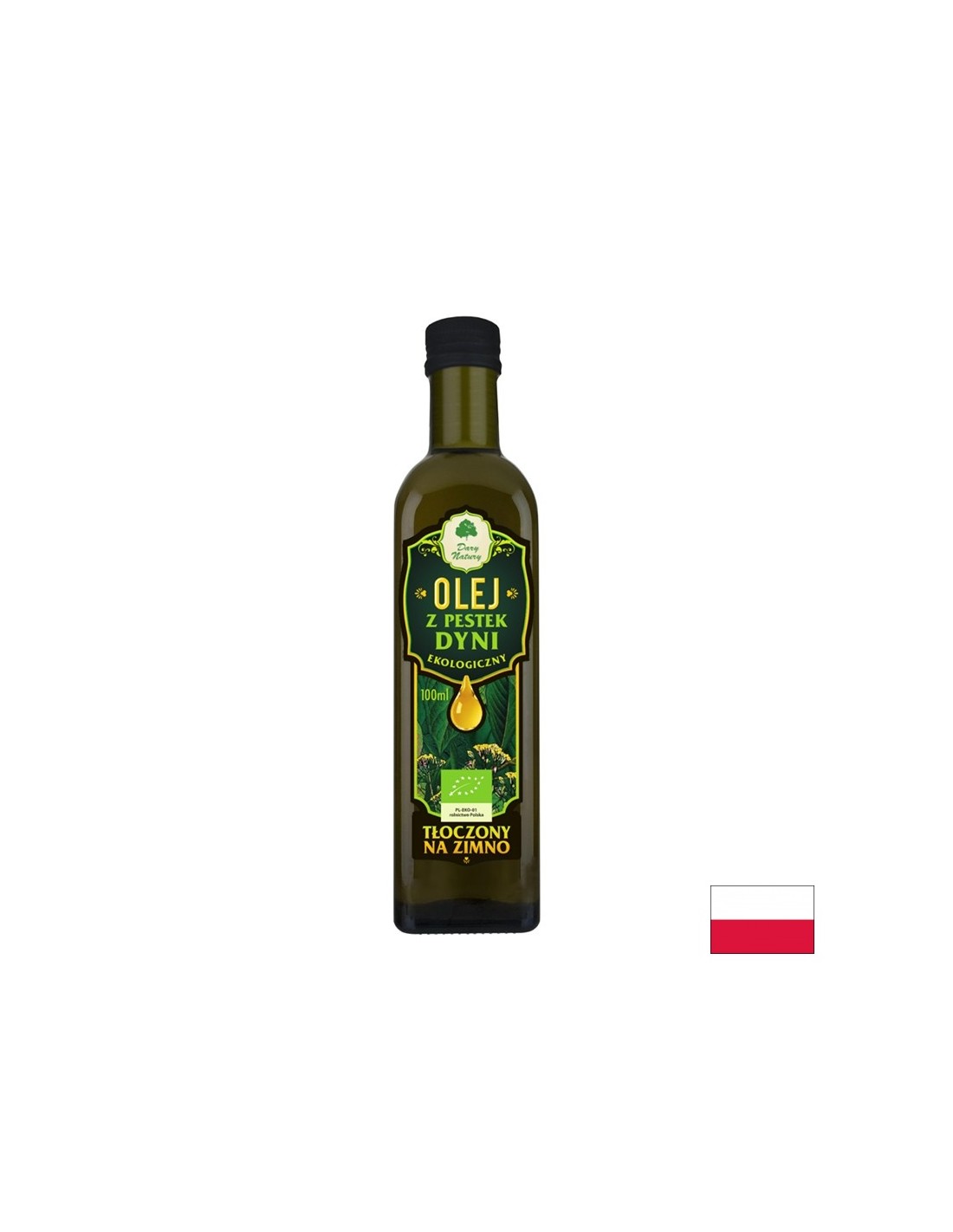 Huile de graines de citrouille biologique, 100 ml