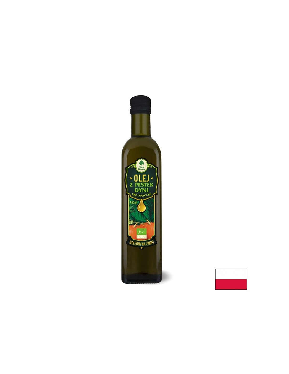 Huile de graines de citrouille biologique, 500 ml