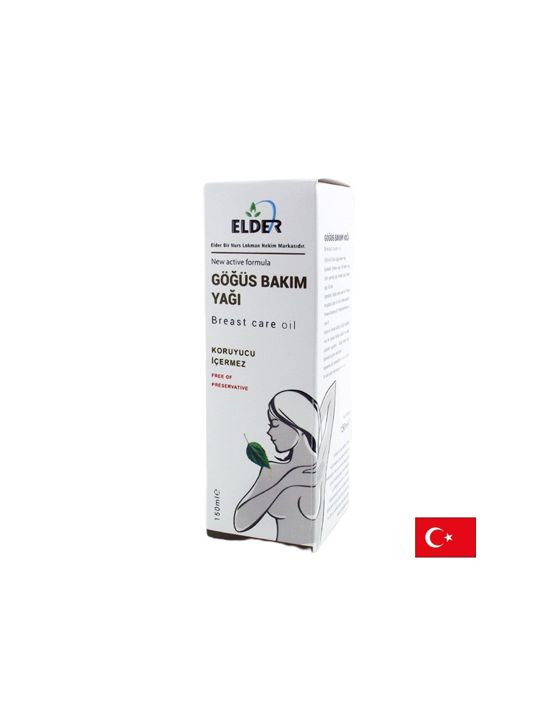 Soins du sein - Huile naturelle avec effet nourrissant, 150 ml