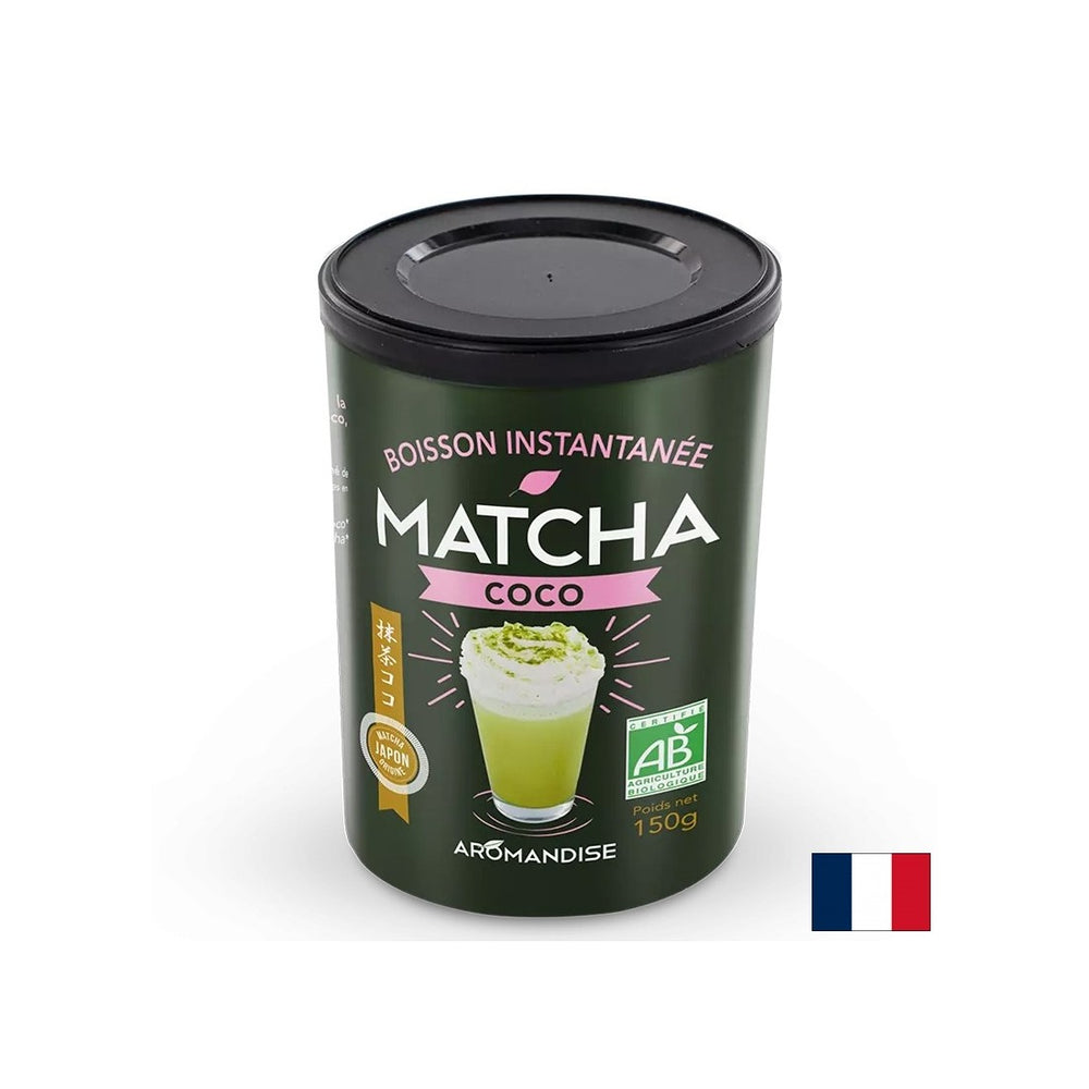 Matcha et lait de coco - boisson tonique, 150 g, poudre