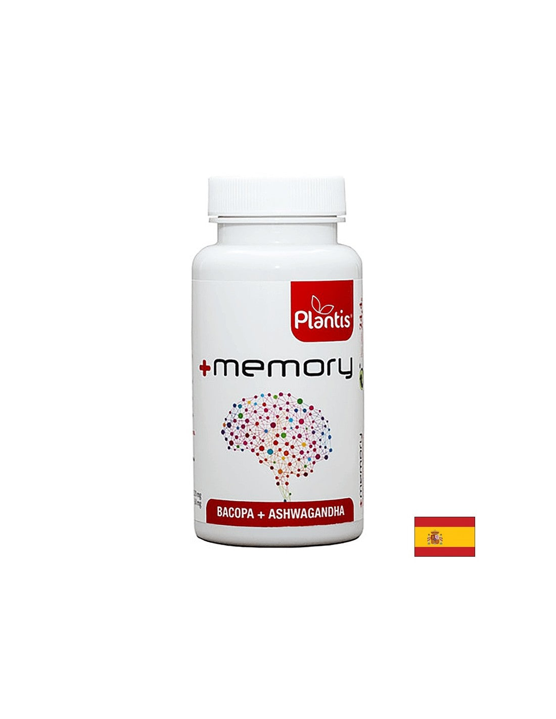 Mémoire forte - Bacopa monieri 302 mg et Ashwagandha 50 mg, + mémoire Plantis®, 45 capsules