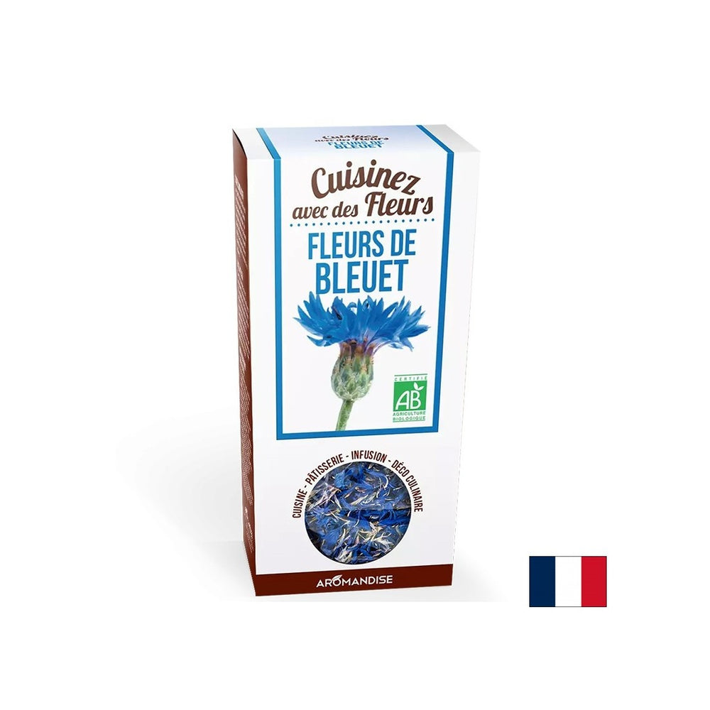 Cornfleur (fleur) - Pour la décoration de nourriture et de cocktails, 15 g