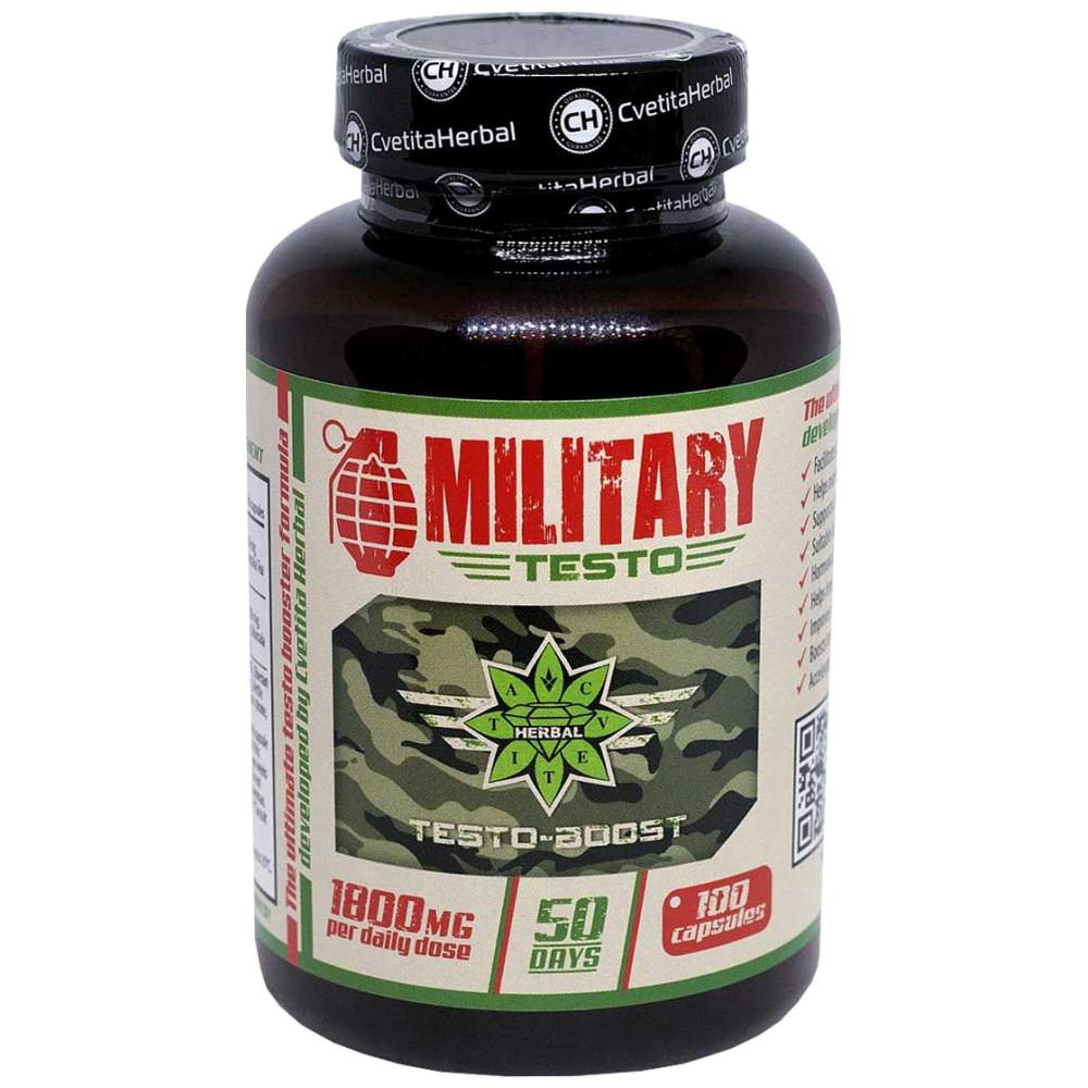 Testo militaire 900 mg - 100 capsules