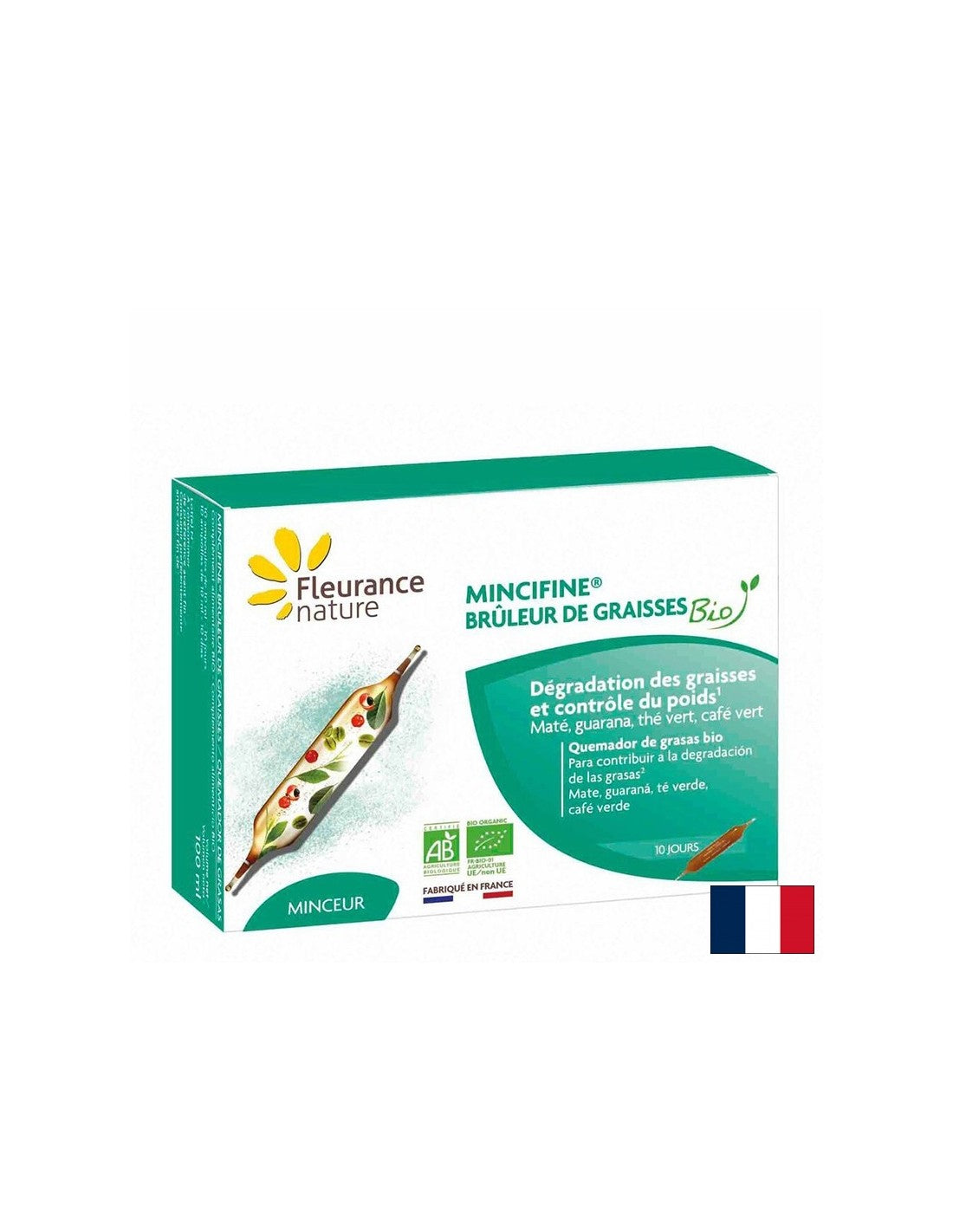 Mincifine - formule de combustion de graisse à base de plantes, 10 ampoules à boire