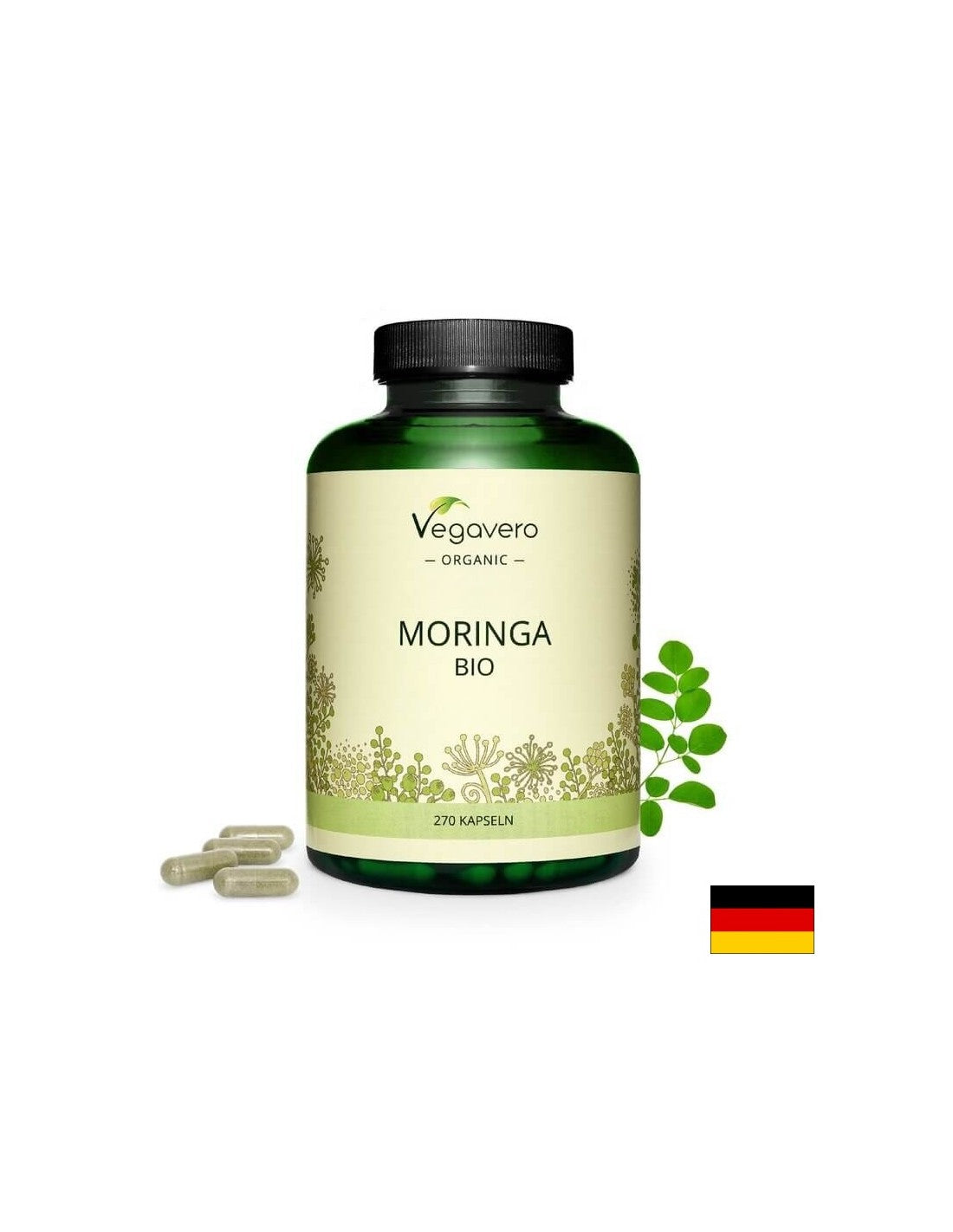 Moringa Bio, 270 gélules, 100% Vegan <tc>Vegavero</tc>