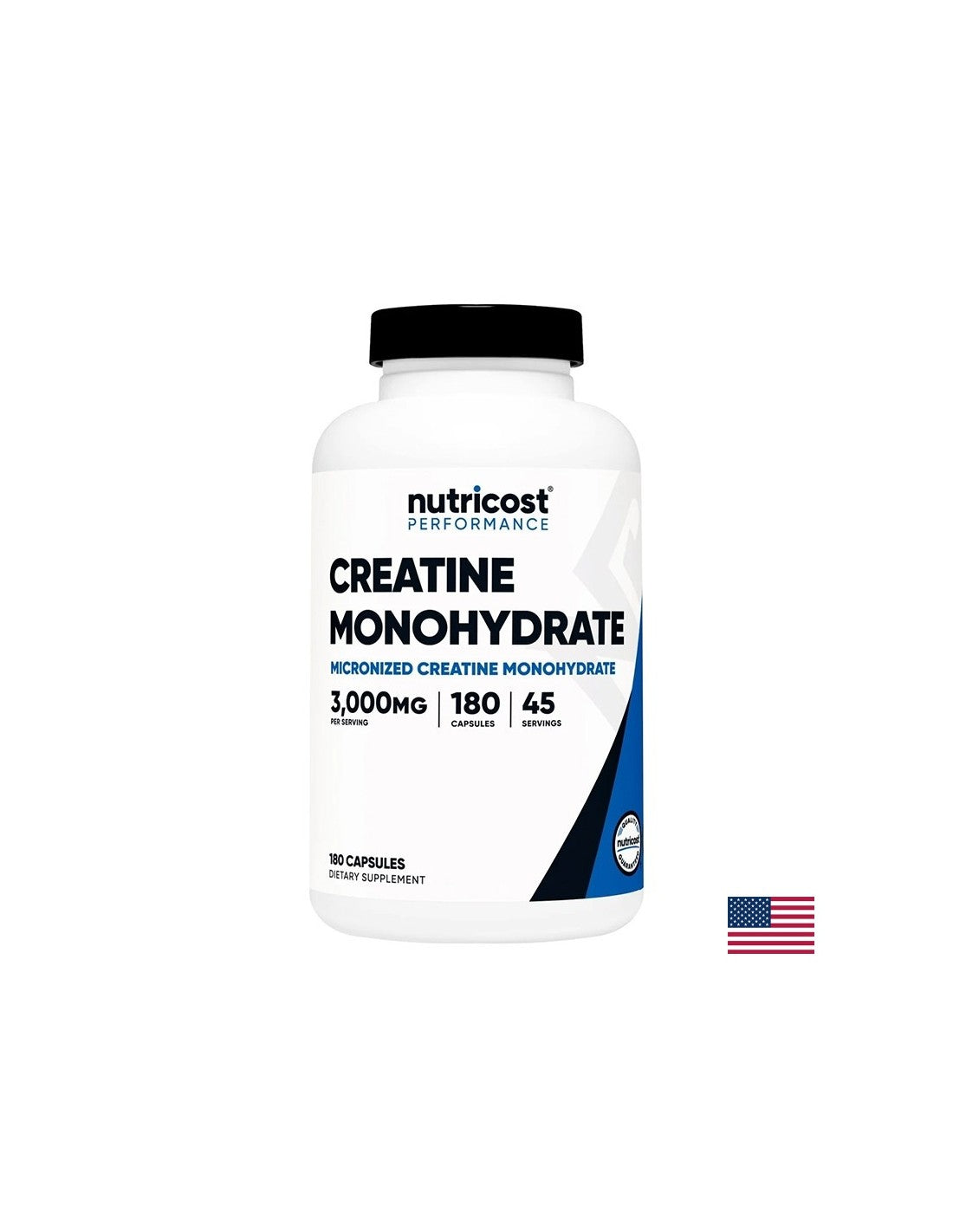 Masse musculaire - monohydrate de créatine, capsules 3 g x 180