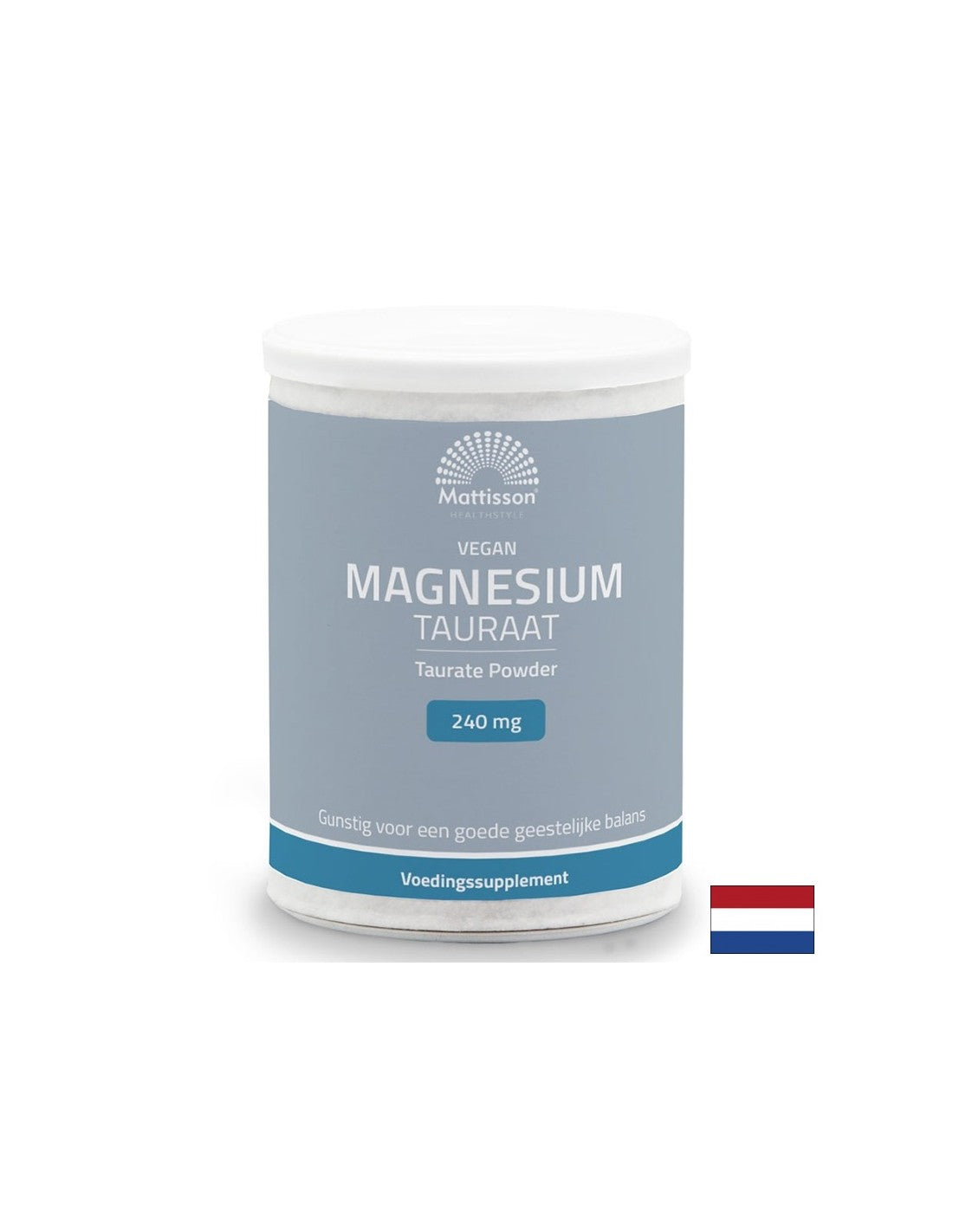 Système musculaire, cardiaque et nerveux - Vegan en magnésium (tauré), 240 mg x 250g de poudre