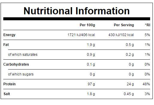 Carnipro 97% Hydrolysed Beef Protein non savouré de 2500 grammes