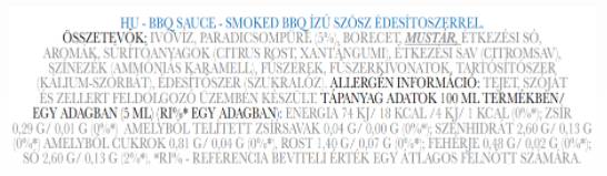 Sauce barbecue fumée | Keto Friendly Zero Calorie - 350 ml