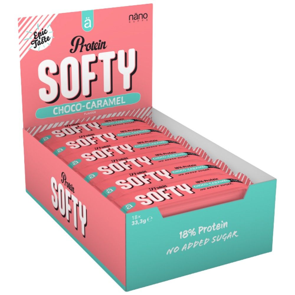 Barre Softy Protein | Pas de sucre ajouté - 18 x 33,3 grammes