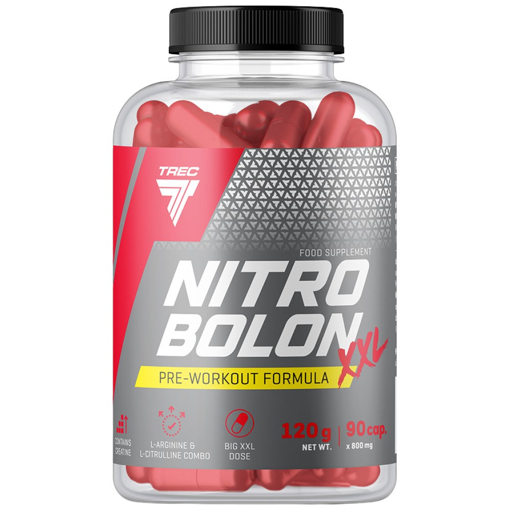Nitrobolon xxl | Formule avant l'entraînement sans stimulant dans CAPS - 90 capsules