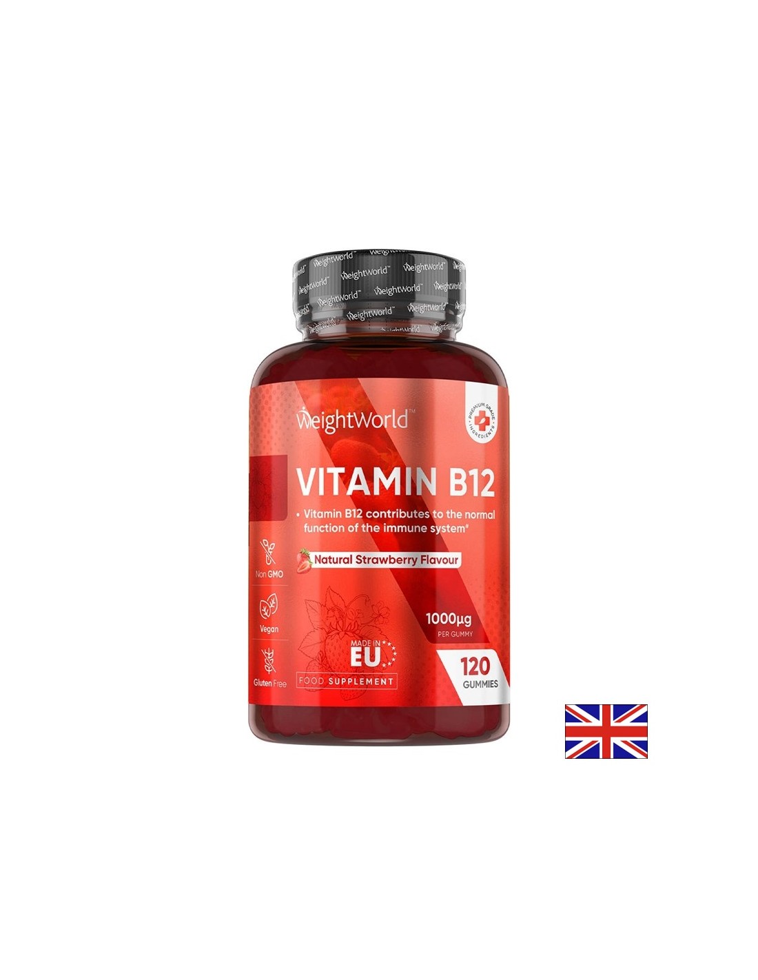 Système nerveux - Vitamine B12 (méthylcobalamine), 1000 µg x 120 comprimés de gel