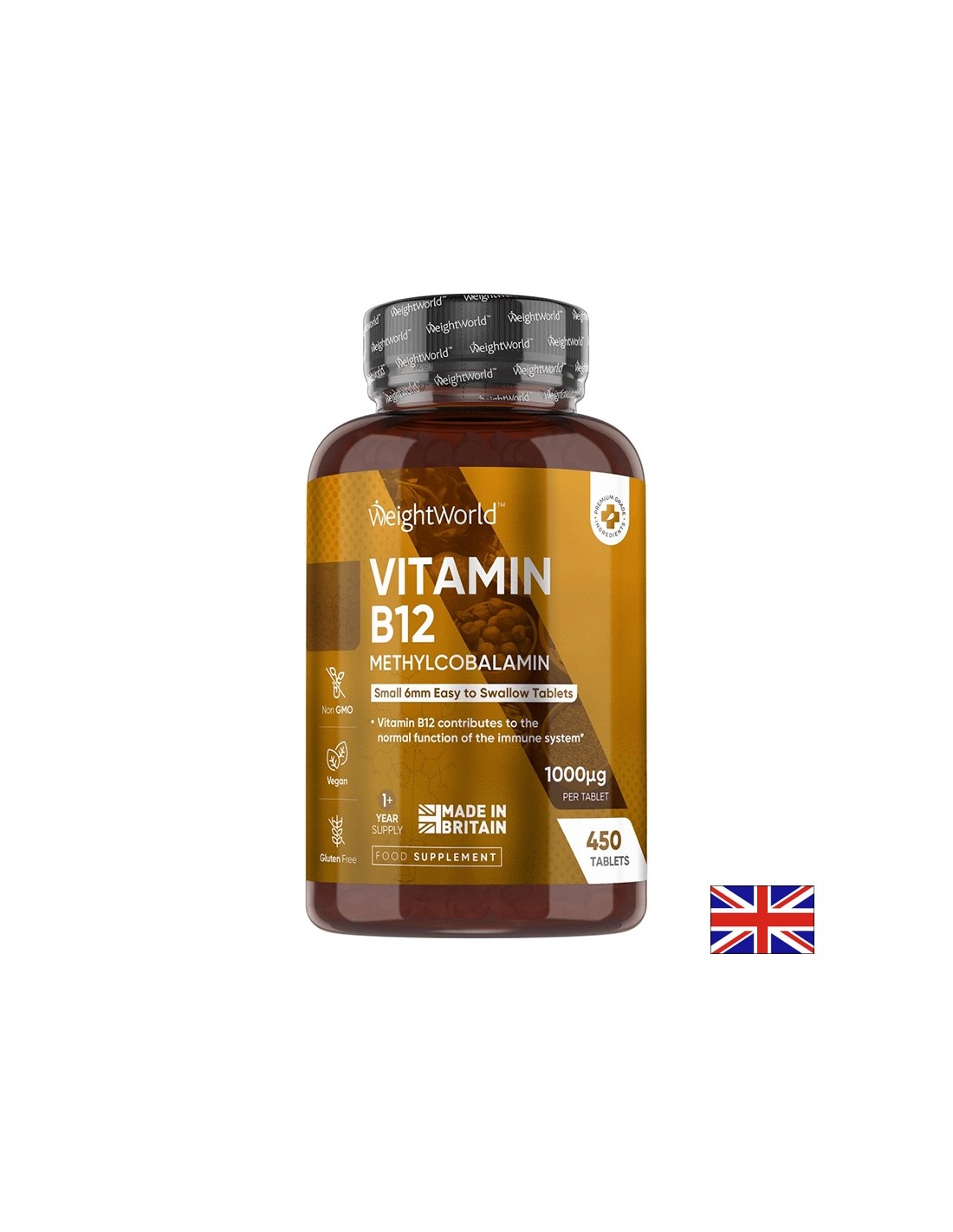 Système nerveux - Vitamine B12 (méthylcobalamine), 1000 µg x 450 comprimés