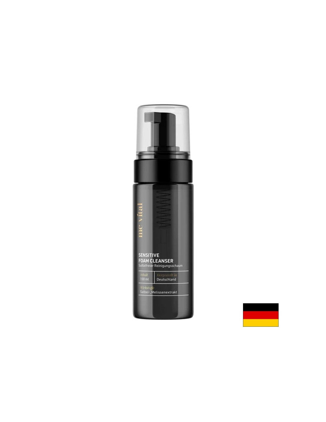 Mousse de nettoyage douce avec extrait de sauge et de méton de citron, 150 ml